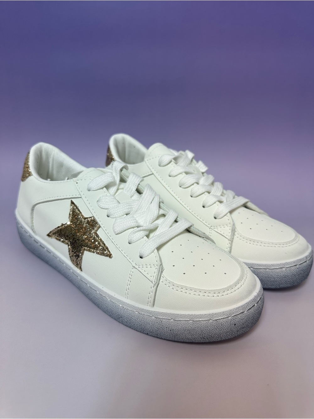 Liliana Monday-2 White Fashion Sneakers Women’s Lace-Up Casual Shoes